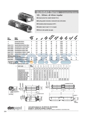 5544241010 datasheet - Crossflow Blower