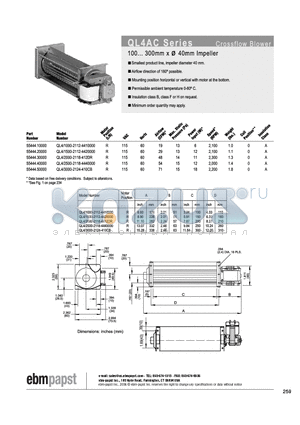 55444.10000 datasheet - Crossflow Blower