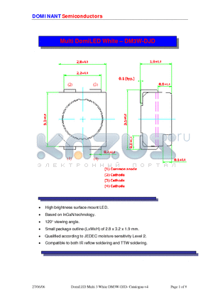 DM3W-DJD-X2Y1-1 datasheet - Multi LED White