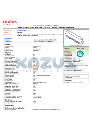 55450-0669 datasheet - 1.25mm (.049