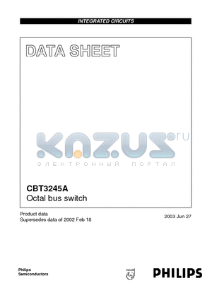 CBT3245A datasheet - Octal bus switch