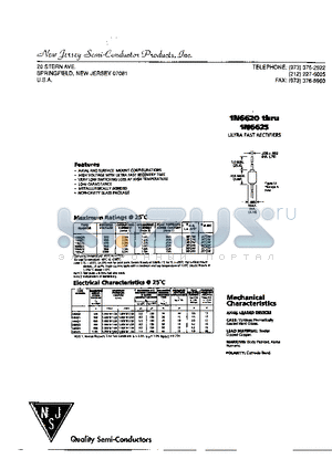 1N6620 datasheet - ULTRA FAST RECTIFIERS