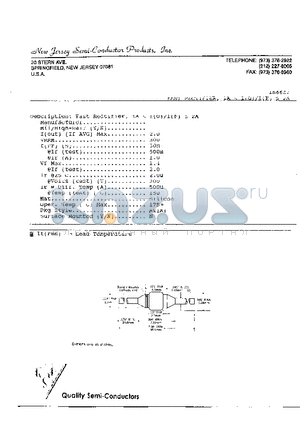 1N6627 datasheet - FAST RECTIFIER, 1A < I(O) / I(F) < 2A