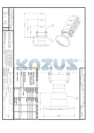 2AMLJ4 datasheet - 22mm Non-Illuminated Mushroom Push-Turn Mental Operator 2AMLJx