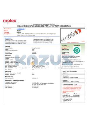 5558GSL7F datasheet - 4.20mm (.165