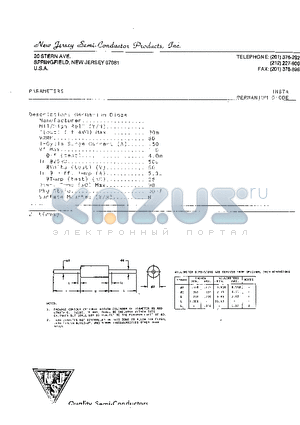 1N67A datasheet - GERMANIUM DIODE