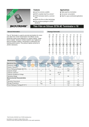 2CTA-101/101M-Q20RLF datasheet - Thin Film on Silicon 2CTA AC Terminator x 18