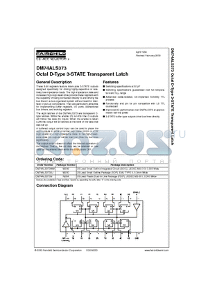 DM74ALS373WM datasheet - Octal D-Type 3-STATE Transparent Latch