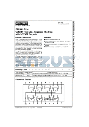 DM74ALS534 datasheet - Octal D-Type Edge-Triggered Flip-Flop