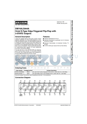 DM74ALS564AWM datasheet - Octal D-Type Edge-Triggered Flip-Flop with