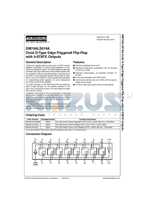 DM74ALS574AN datasheet - Octal D-Type Edge-Triggered Flip-Flop with 3-STATE Outputs