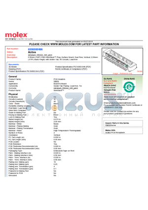 55650-0488 datasheet - 0.50mm (.020