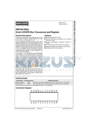 DM74ALS652WM datasheet - Octal 3-STATE Bus Transceiver and Register