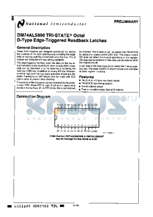 DM74ALS996NT datasheet - Octal D-Type Edge-Triggered Readback Latches