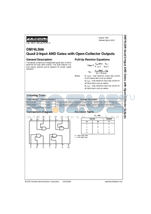 DM74LS09 datasheet - Quad 2-Input AND Gates with Open-Collector Outputs