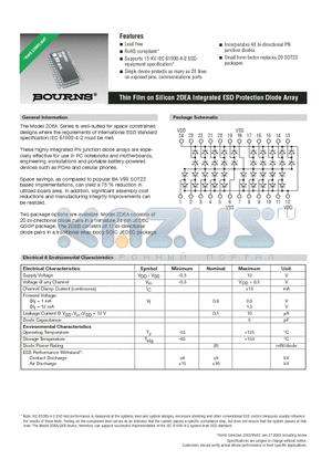 2DEA-2-Q24R datasheet - Integrated ESD Protection Diode Array