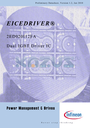 2ED020I12FA datasheet - Dual IGBT Driver IC