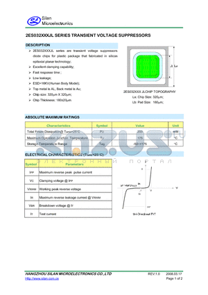 2ES032060JL datasheet - TRANSIENT VOLTAGE SUPPRESSORS