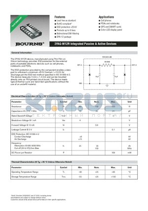 2FAG-M12R datasheet - Integrated Passive & Active Devices