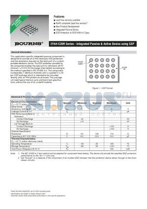 2FAH-C20R datasheet - Integrated Passive & Active Device using CSP