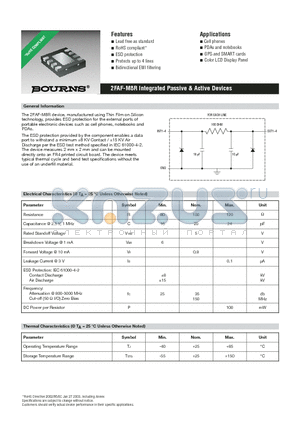 2FAF-M8R datasheet - Integrated Passive & Active Devices