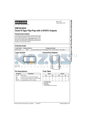 DM74LS534N datasheet - Octal D-Type Flip-Flop with 3-STATE Outputs