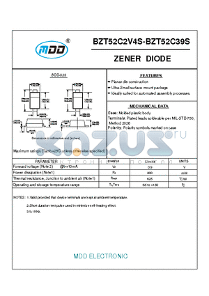 BZT52C12S datasheet - ZENER DIODE