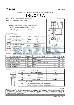 2GLZ47A datasheet - HIGH EFFICIENCY RECTIFIER (SWITCHING TYPE POWER SUPPLY APPLICATION)