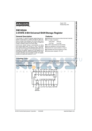 DM74S299 datasheet - 3-STATE 8-Bit Universal Shift/Storage Register