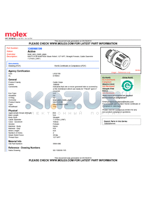 5594-006 datasheet - MAX-LOC Multi-Hole Strain Relief, 1/2