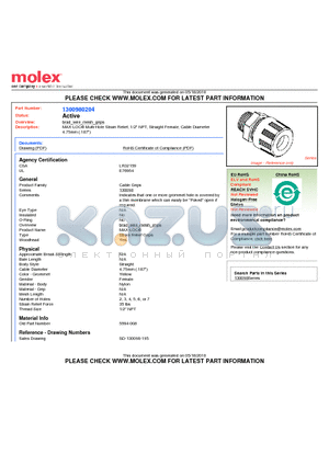 5594-008 datasheet - MAX-LOC Multi-Hole Strain Relief, 1/2