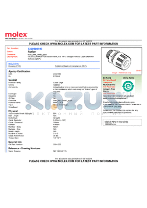 5594-005 datasheet - MAX-LOC Multi-Hole Strain Relief, 1/2