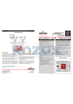 BCM1500VOP datasheet - CALISTO VoP SOLUTION