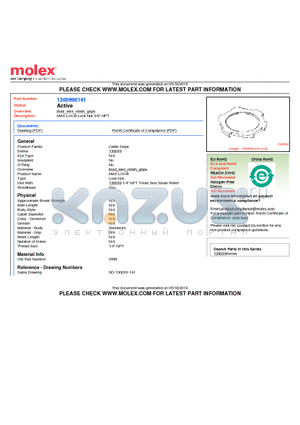 5599 datasheet - MAX-LOC Lock Nut 3/8