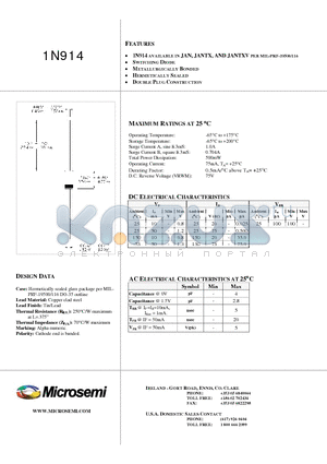 1N914_1 datasheet - SWITCHING DIODE