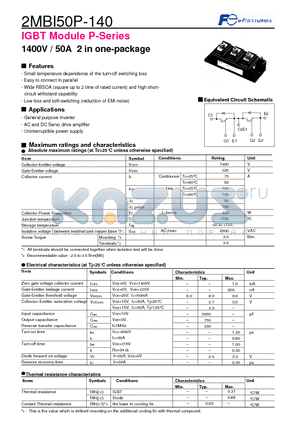 2MBI50P-140_04 datasheet - IGBT Module