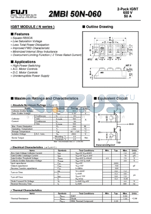 2MBI50N-060 datasheet - IGBT(600V 50A)