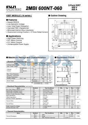 2MBI600NT-060 datasheet - IGBT(600V 600A)