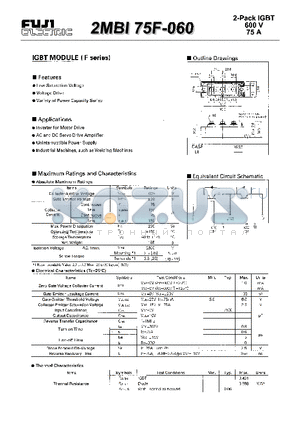 2MBI75F-060 datasheet - IGBT(600V 75A)