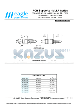 561-MLLP250 datasheet - PCB Supports - MLLP Series