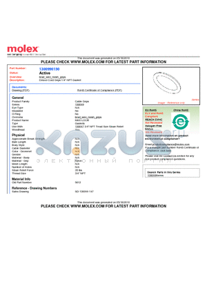 5612 datasheet - Deluxe Cord Grips 1/4