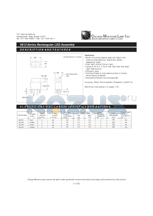 5612R5 datasheet - Rectangular LED Assembly