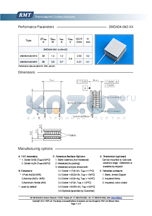 2MDX04-042-0816 datasheet - Blank ceramics (not metallized) Metallized (Au plating) Blank, tinned Copper