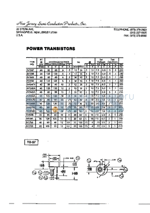 2N1048B datasheet - POWER TRANSISTORS