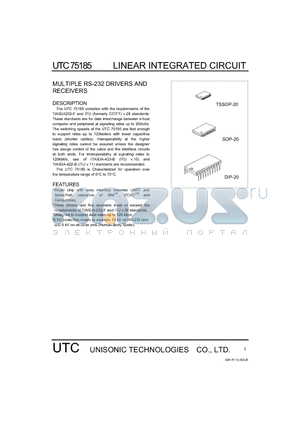 75185 datasheet - LINEAR INTEGRATED CIRCUIT