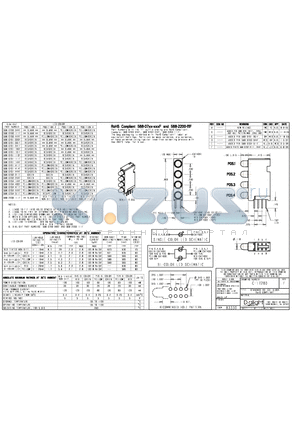 568-0701-000F datasheet - STANDARD 4X1 CBI BLOCK RoHS COMPLIANT