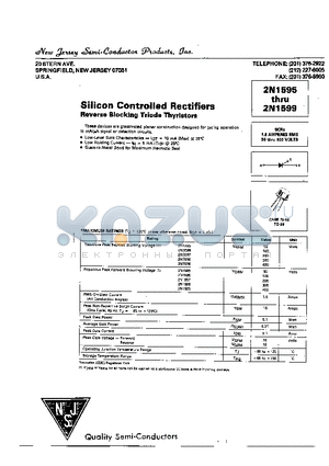 2N1595 datasheet - Silicon Controlled Rectifiers