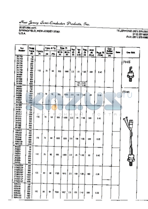 2N1793 datasheet - T7A/T7B