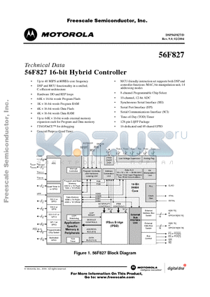 56F827 datasheet - 56F827 16-bit Hybrid Controller