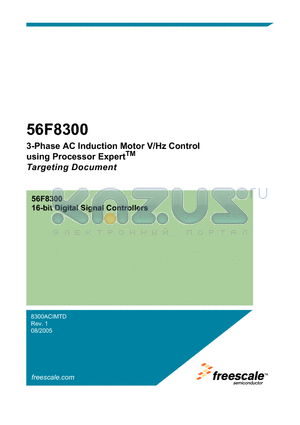 56F8300 datasheet - 3-Phase AC Induction Motor V/Hz Control